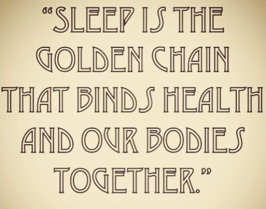 Mobility Scotland - The Importance of getting a good night's sleep sleep quote