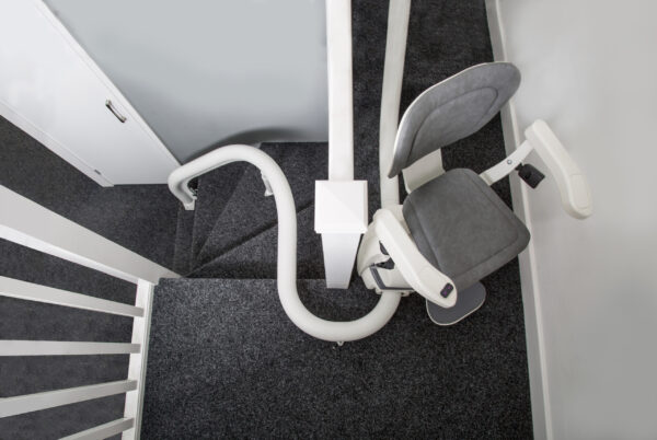 Mobility Scotland - The Amazing First Step Start Stairlift YA1A0633 scaled Mobility Scotland - Stairlifts - First Step Start curved